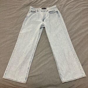 Abercrombie & Fitch Light Blue Baggy Jeans (31 x 30)